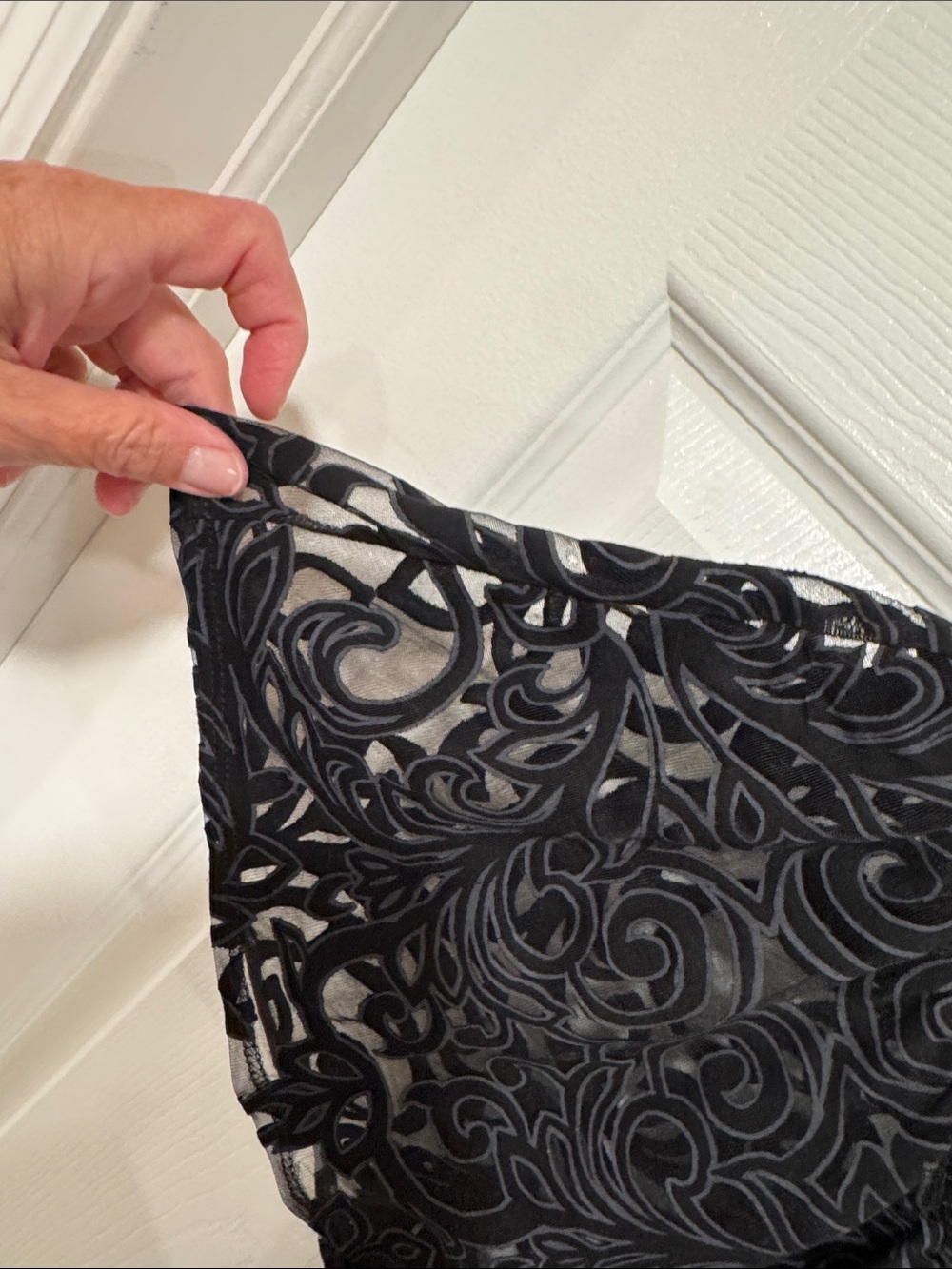 Soma Sundress Black Lace Maxi Dress Off shoulder Sleeves - Picture 6 of 7